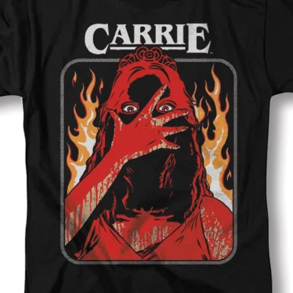 Carrie Shirt Horror Movie Classic Retro Graphic Design T-Shirt 248 - Picture 2 of 2